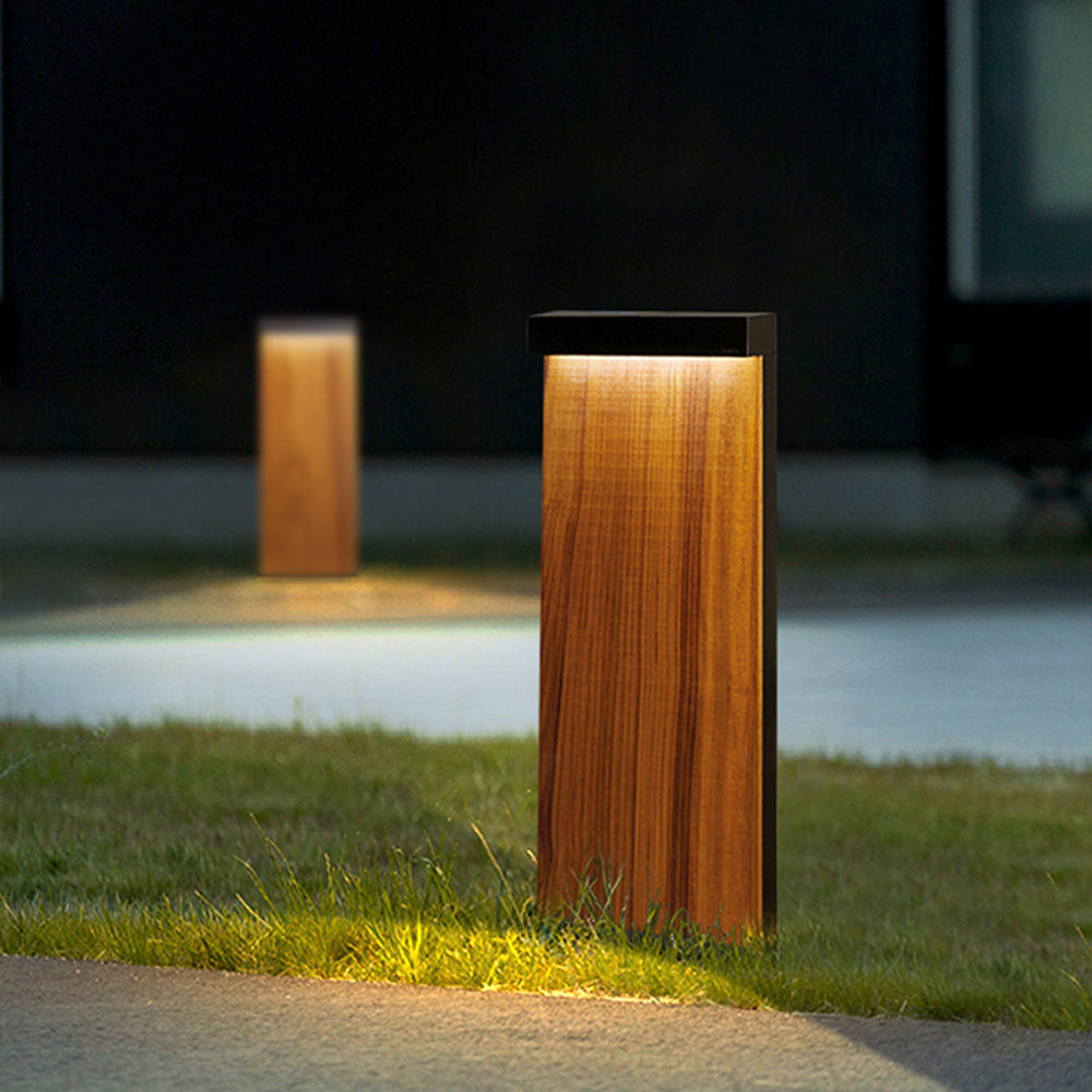 Orr Rectangular Path Light Wood