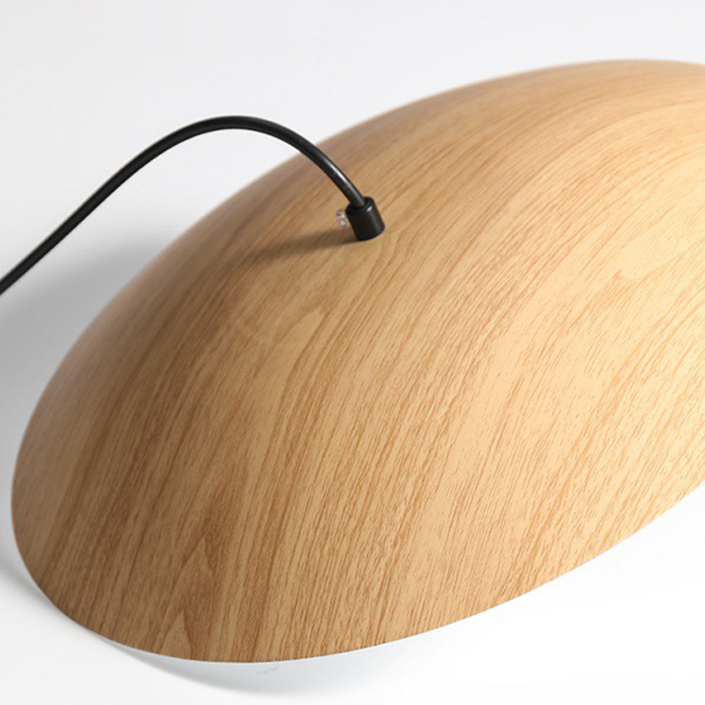 Carins Nordic Frisbee Pendant Light, Metal, Dia35/45cm | Wood or Brown