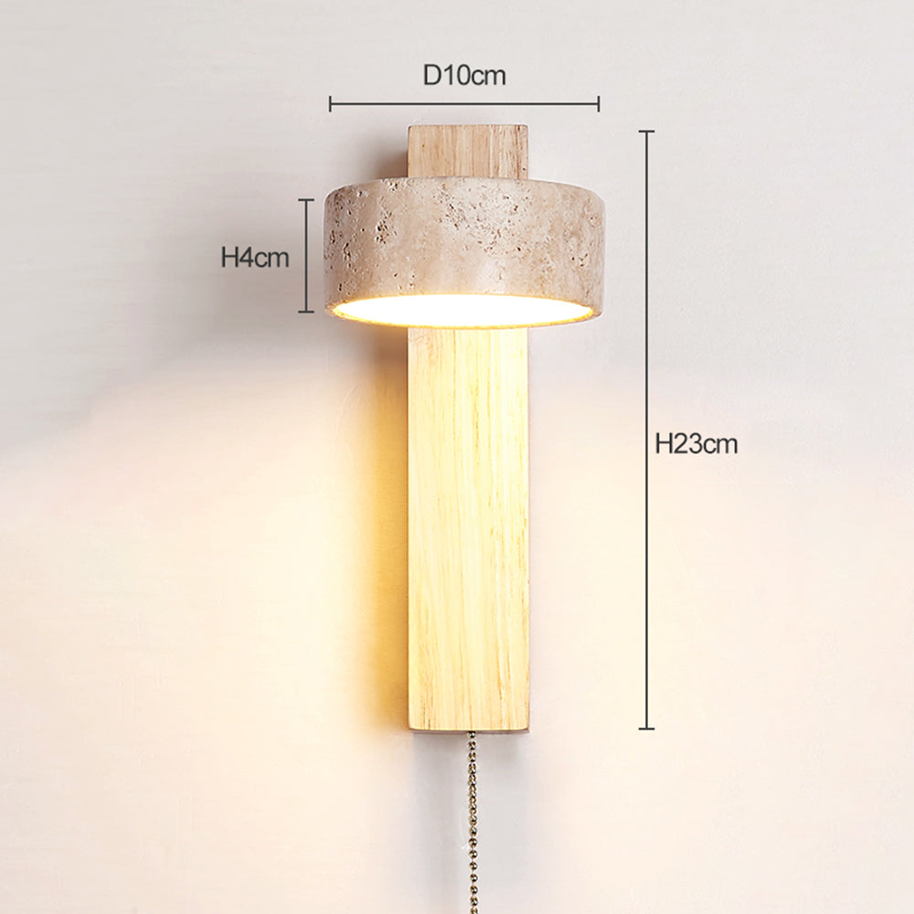 Ritta Wall Light - Walnut With Switch