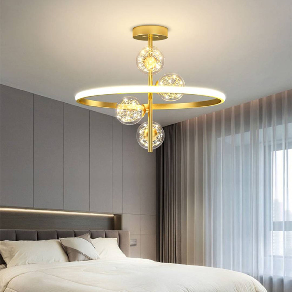 Valentina gold black ceiling light lifestyle