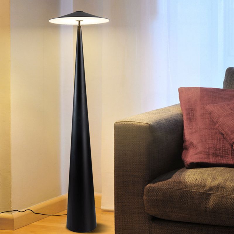 Salgado Black Saucer Floor Lamp