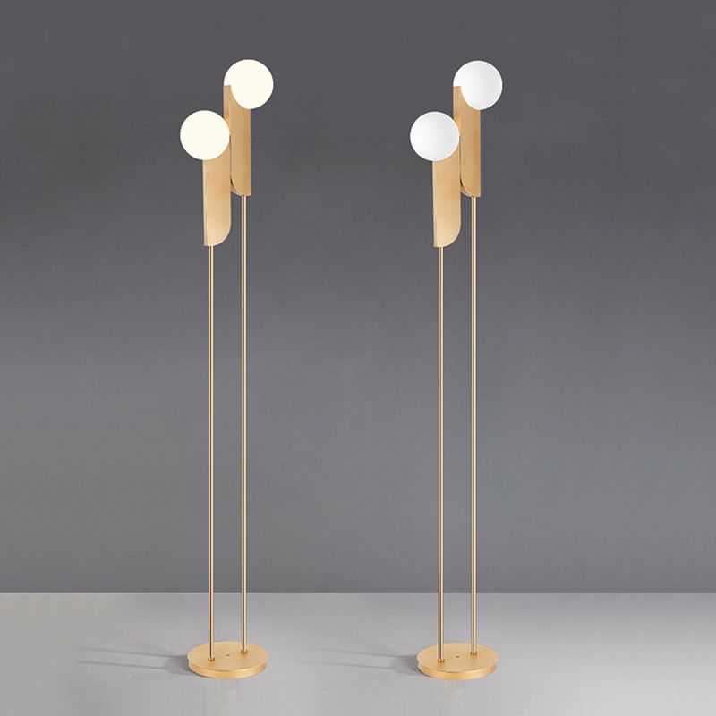 Salgado Gold 2-Head Floor Lamp