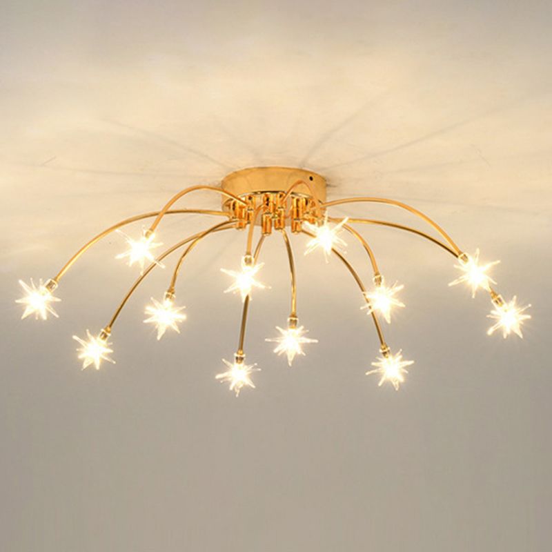Arisha Starry Ceiling Light - 12-Light Gold