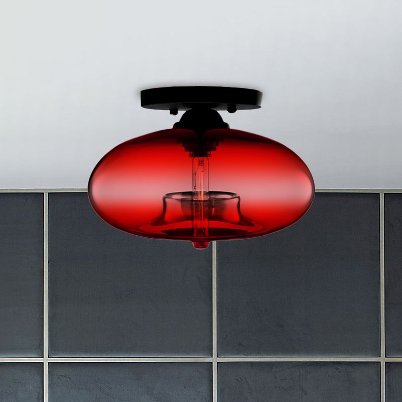 Arisha Globe Ceiling Light - Red
