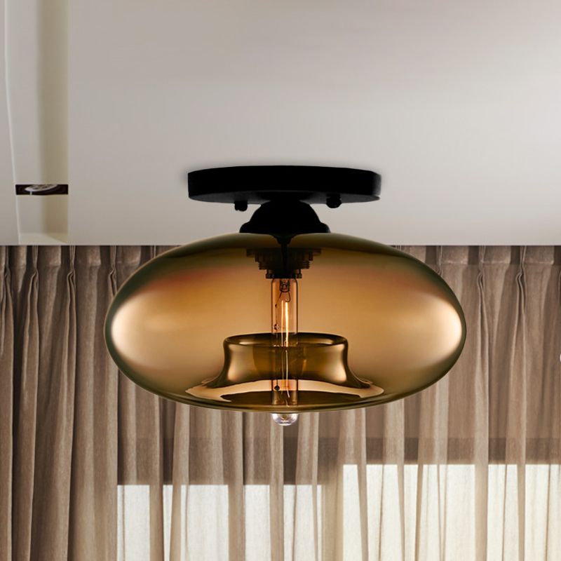 Arisha Globe Ceiling Light - Brown
