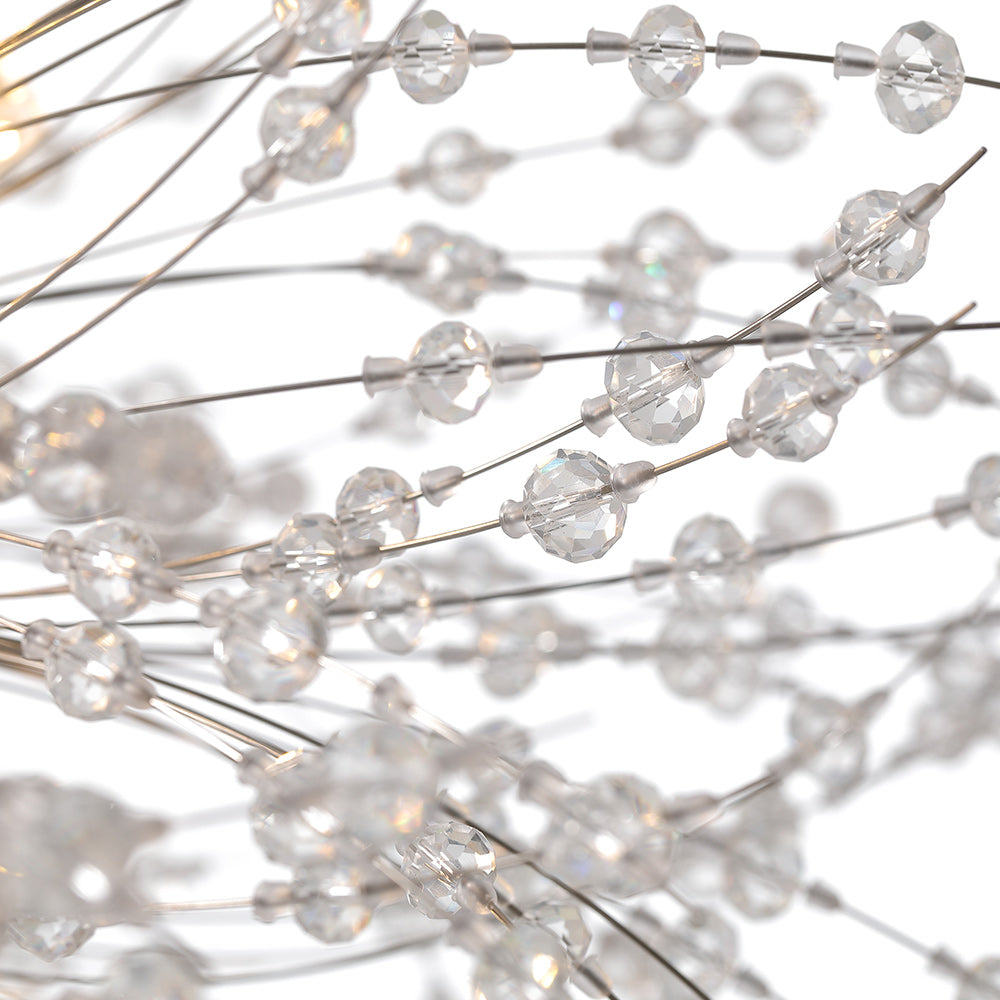9-Light Firework Crystal Modern Unique Sputnik Light