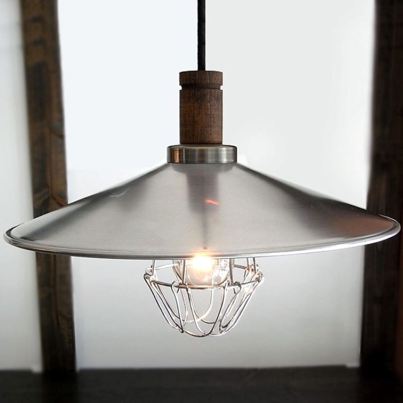 Alessio Industrial Pendant Light | Silver Gray | D31/34cm