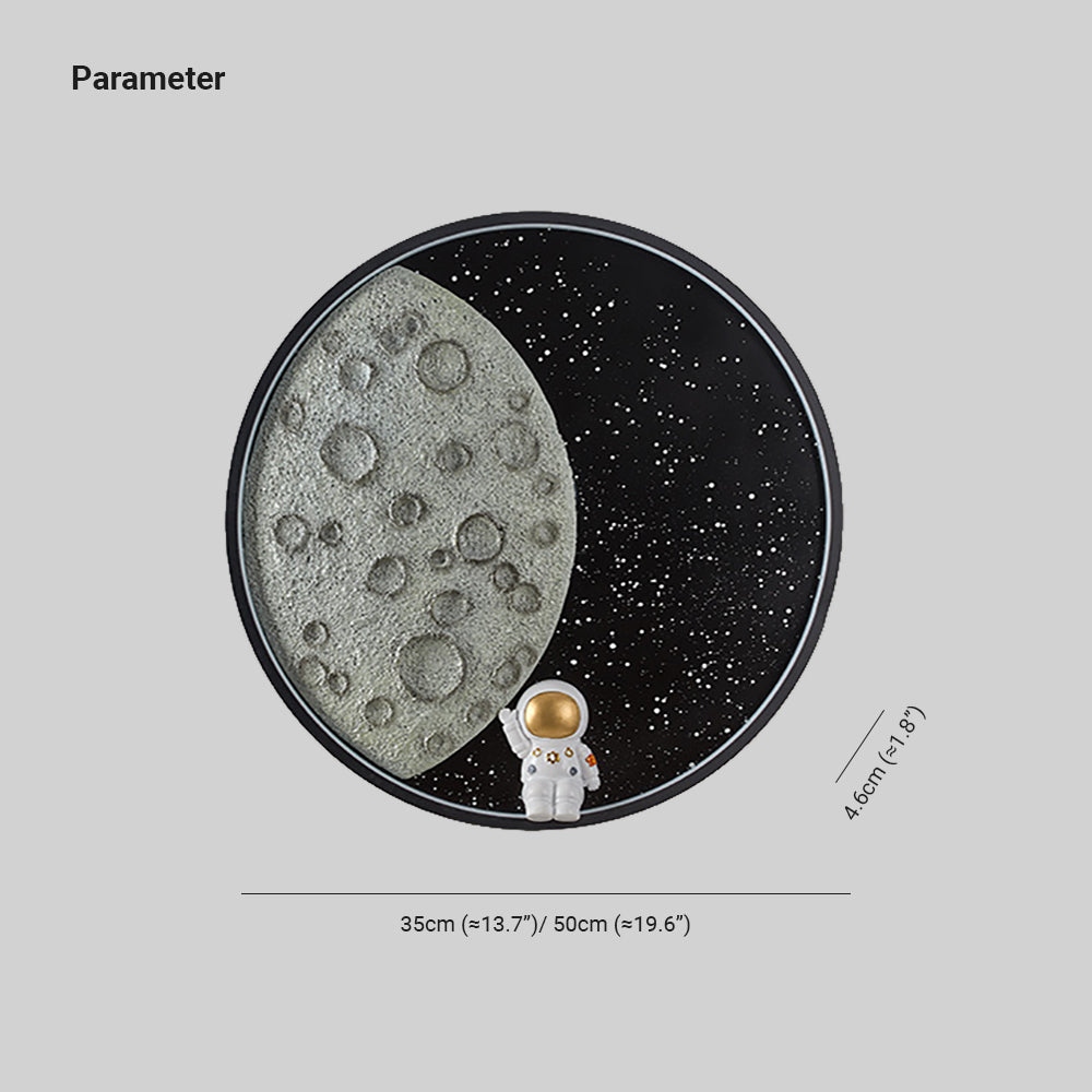 Aria Astronaut Moon Wall Lamp | 2 Sizes