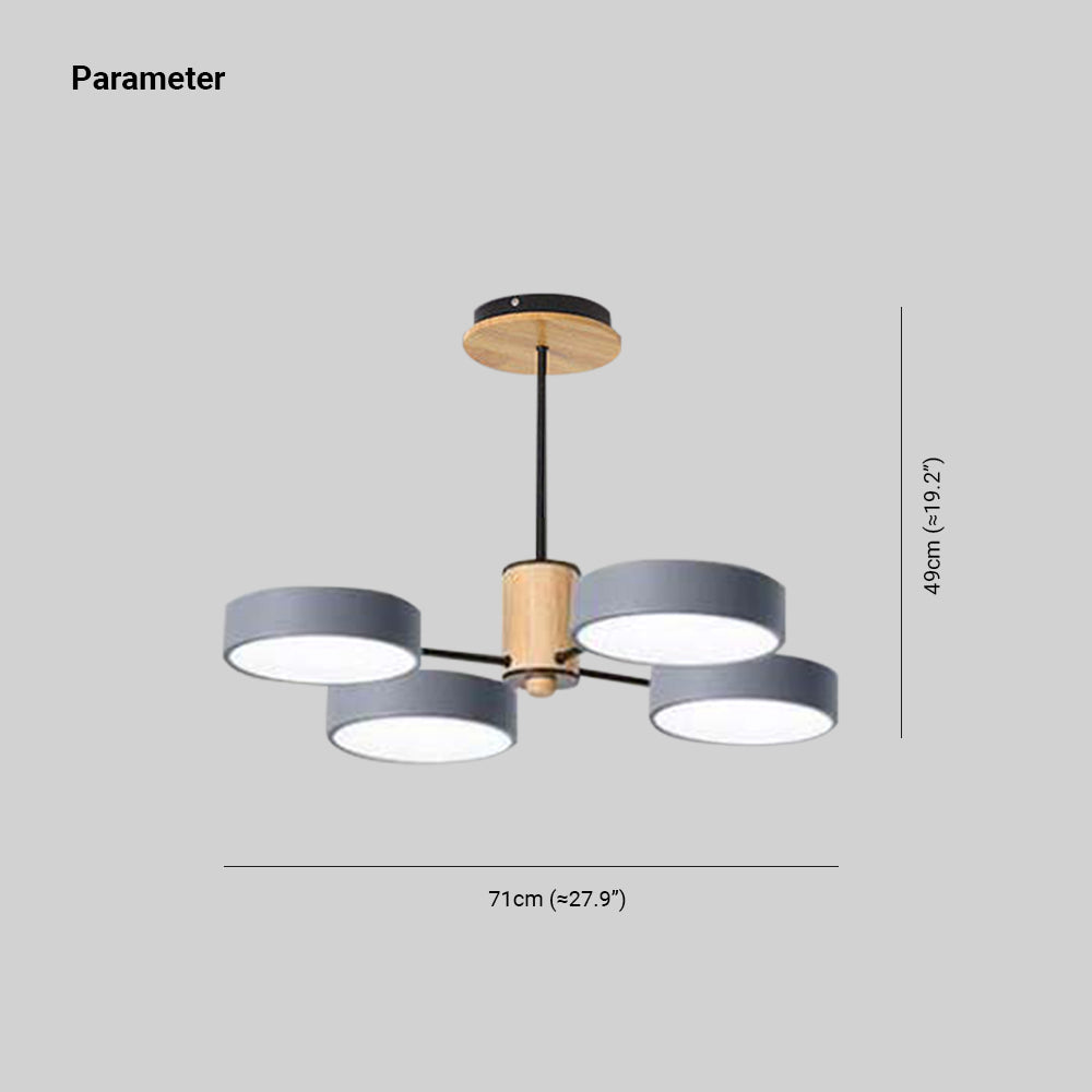 Arisha Art Deco Pendant Light | 4/6/8 Lamps | 3 Colours