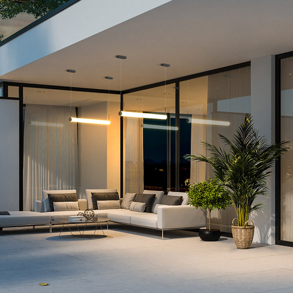 Arisha Cylinder Outdoor Pendant Light | IP65 | Metal/Acrylic