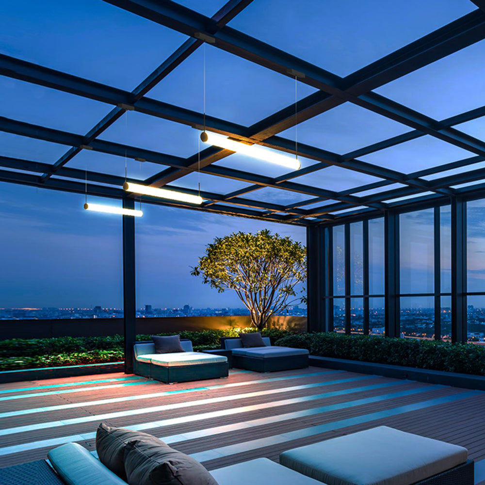 Arisha Cylinder Outdoor Pendant Light | IP65 | Metal/Acrylic