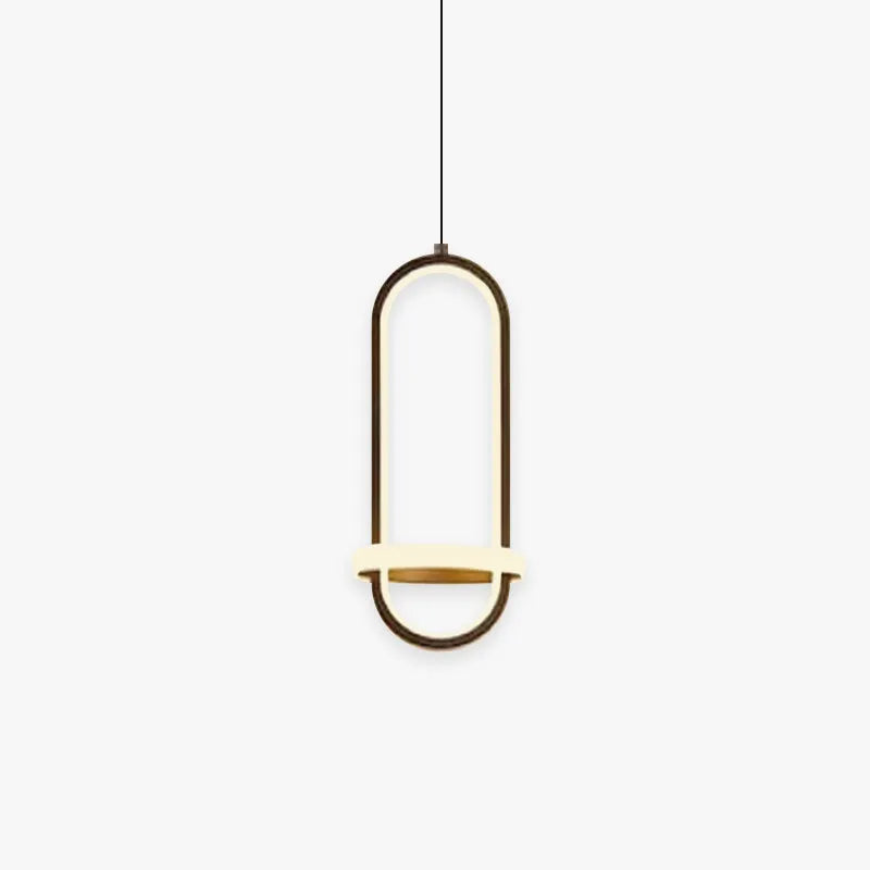 Arisha Oval LED Pendant Light | Black or Gold | 3 Colour Temps