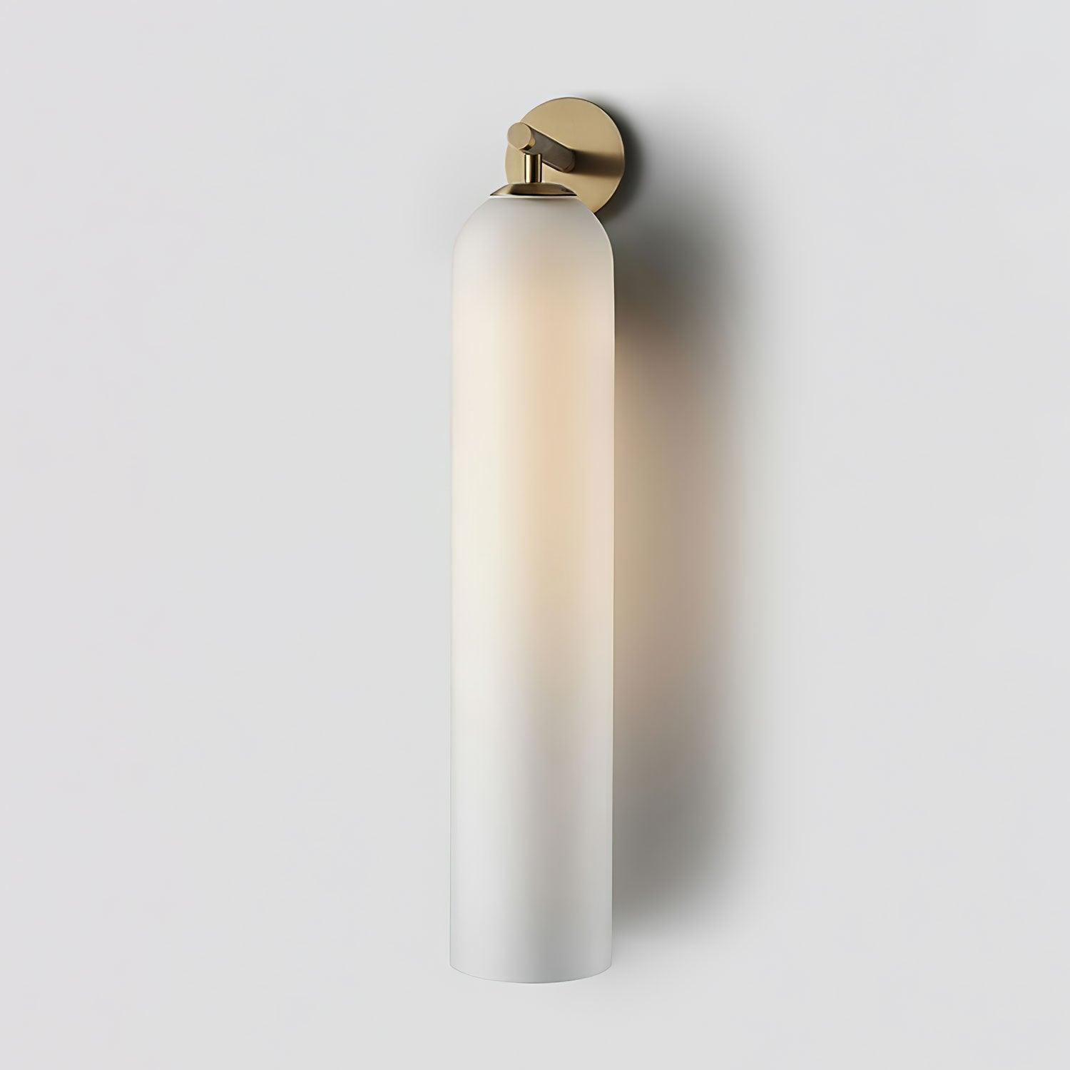Aria Glass Indoor Wall Lamp - Frosted White Gold