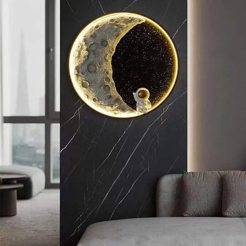 Astronaut Black Metal Wall Lamp | 4 Light Options