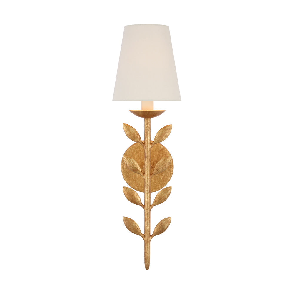 Evoque Wall Sconce - Antique Gold Leaf