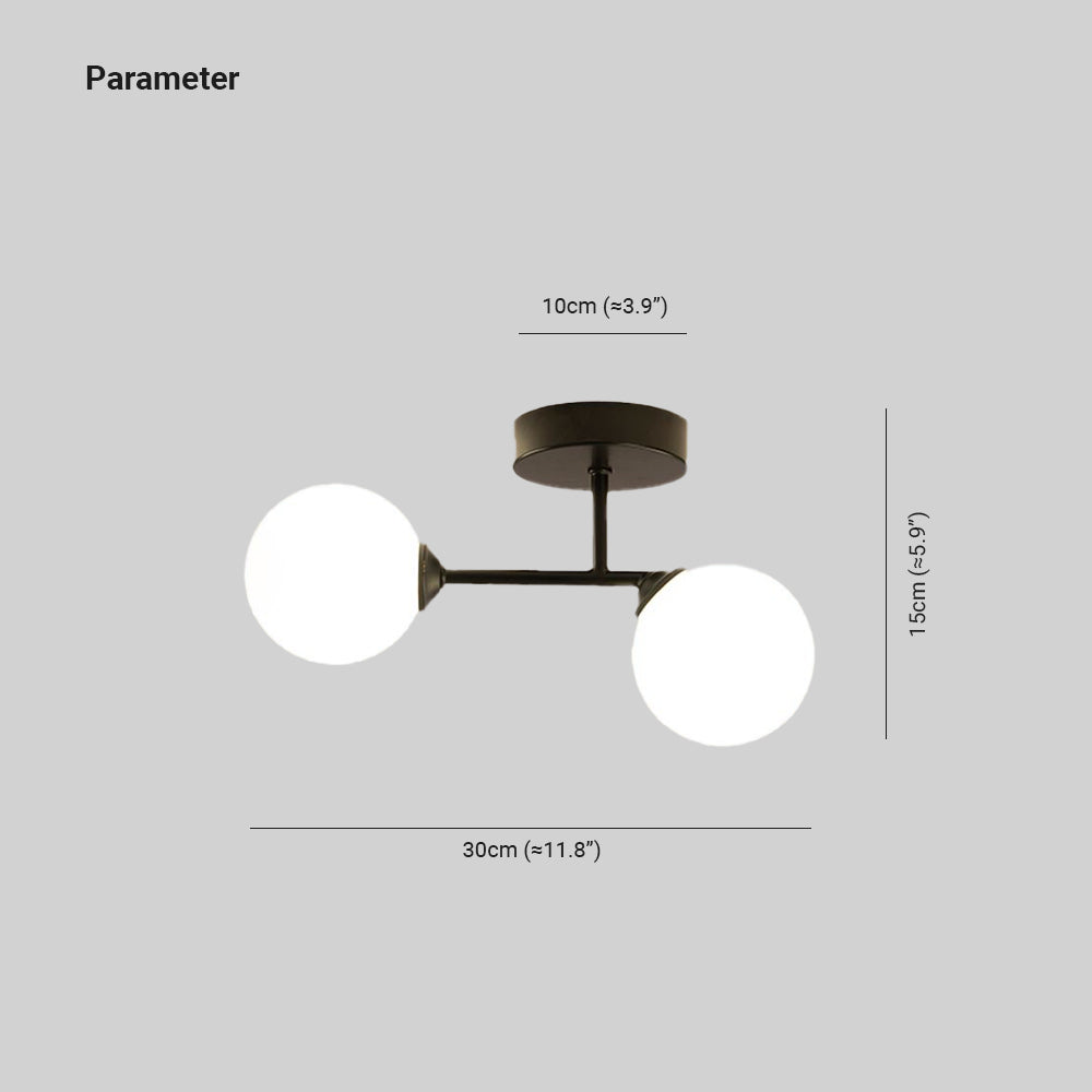 Valentina 12 inch ceiling light lifestyle
