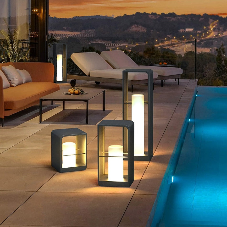 Pena Rectangular Solar Power Path Lighting