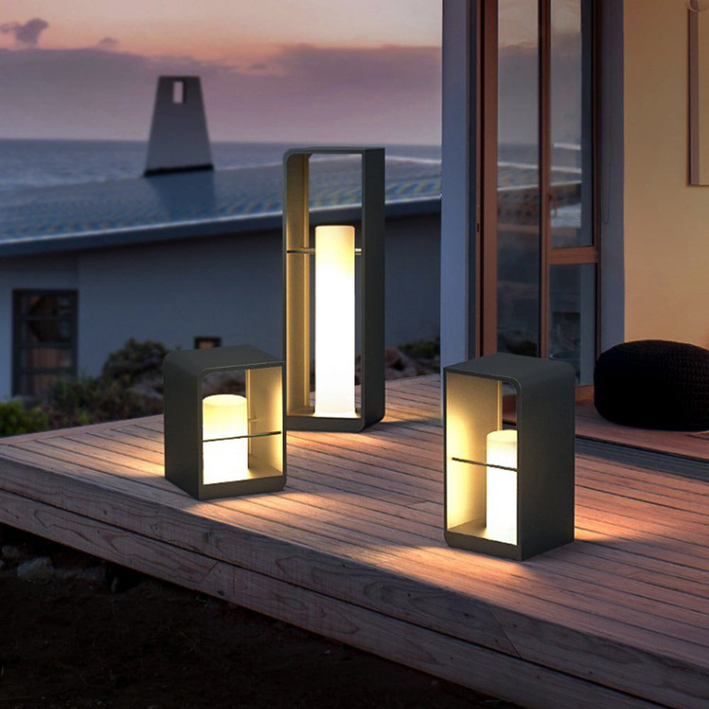 Pena Rectangular Solar Power Path Lighting