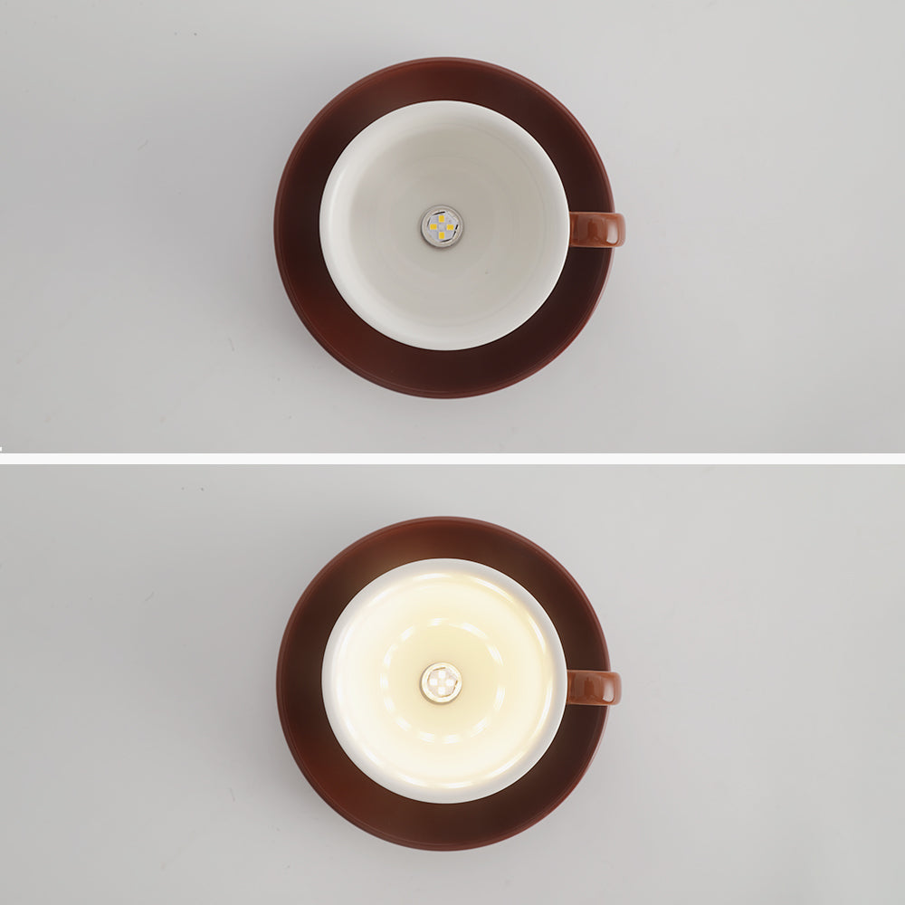 Valentina Modern Coffee Cups Ceramic Flush Ceiling Lighting