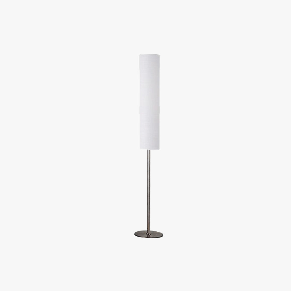 Renée Modern Cylinder Fabric Metal Floor Lamp