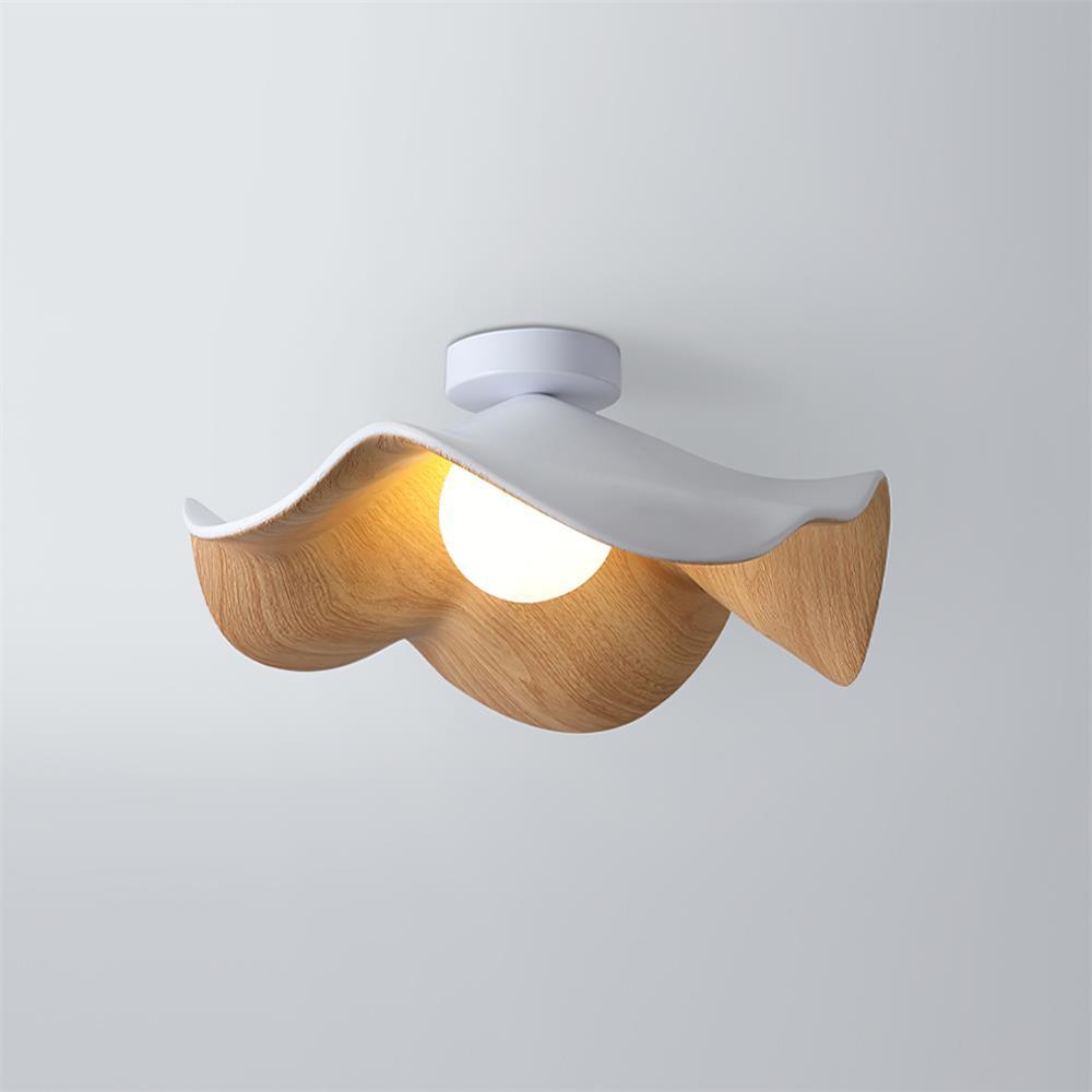 Muto Ceiling Light - Dia28 White Wood