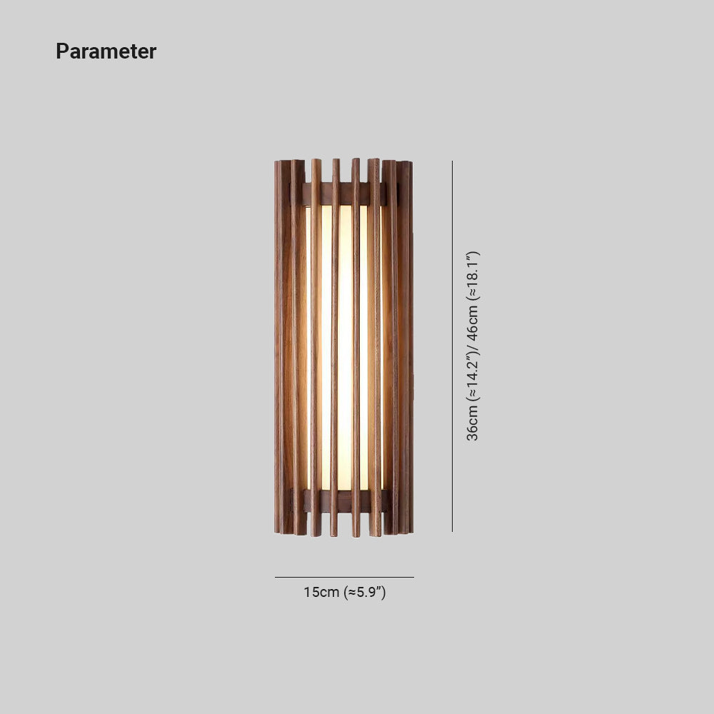 Muto Walnut Indoor Wall Lamp