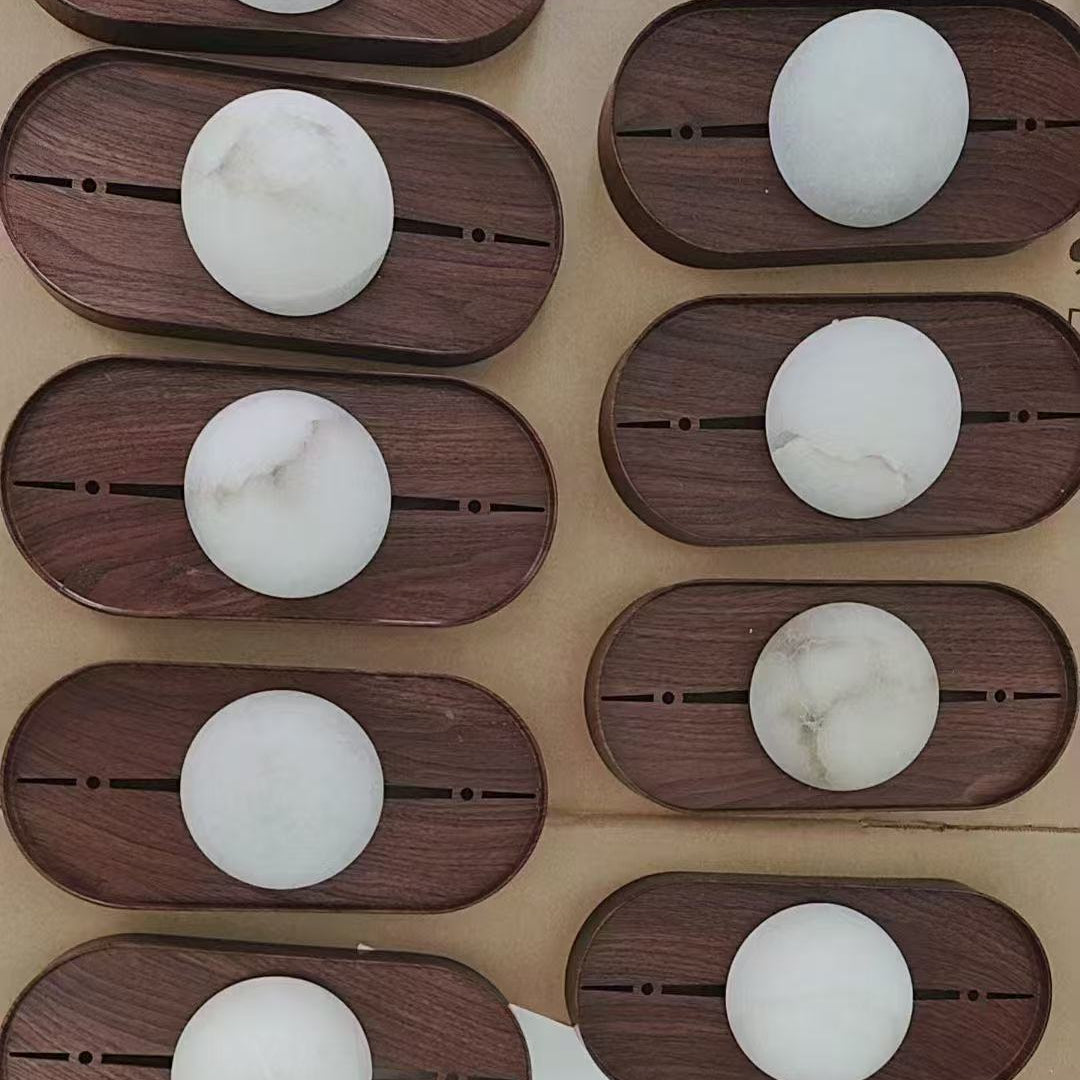Driftwood Collection | Alabaster Wall Lamp with Unique Patterns | Elegant Wall Lighting for Bedrooms and Dining Rooms 7