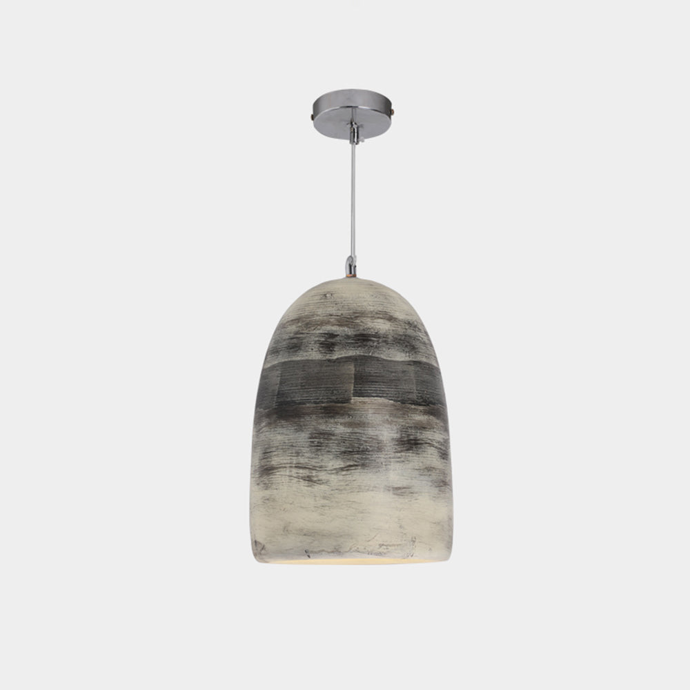 Arisha Art Deco Pendant Light | Adjustable Chain | Black/Blue/Grey