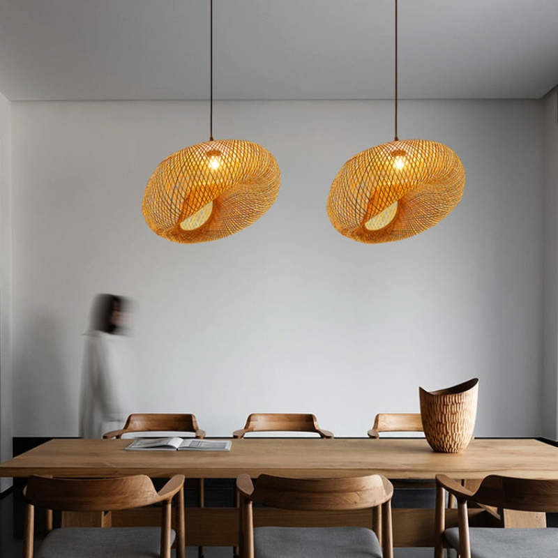 Bamboo Hand-Woven Pendant Light | 3 Sizes