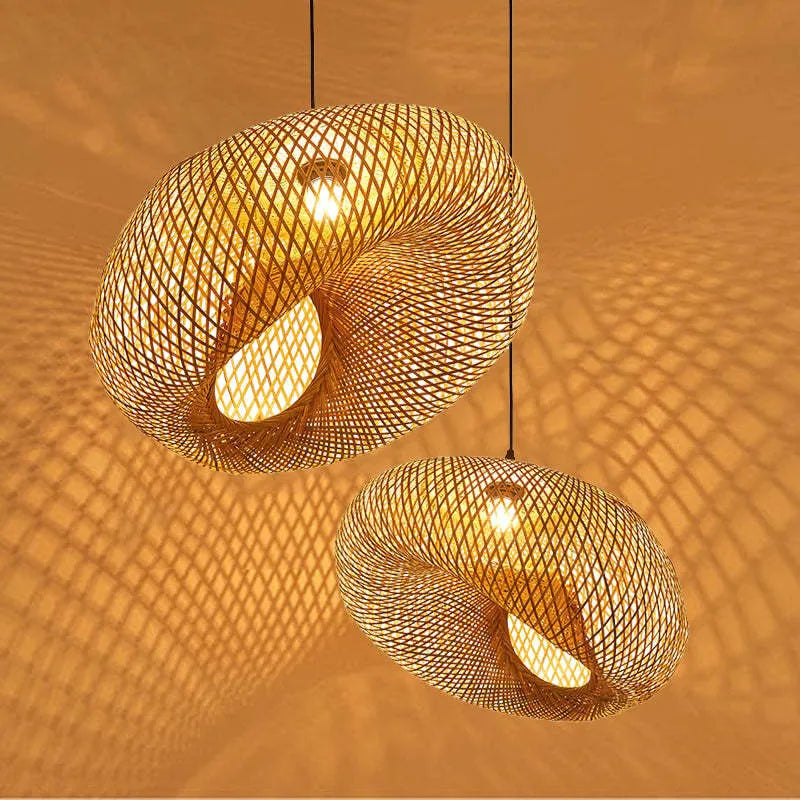 Bamboo Hand-Woven Pendant Light | 3 Sizes