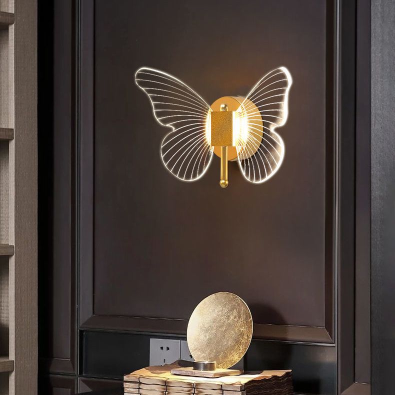Kady Gold Butterfly Wall Lamp