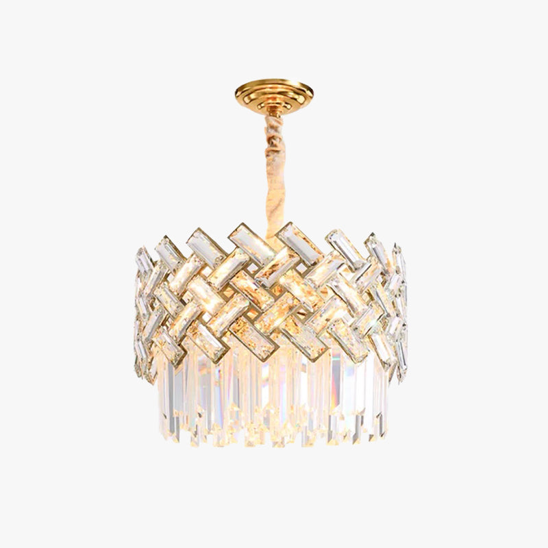 Elegant Crystal Chandelier Light with 12 LED Bulbs | Postmodern Design for Modern Bedrooms and Living Rooms