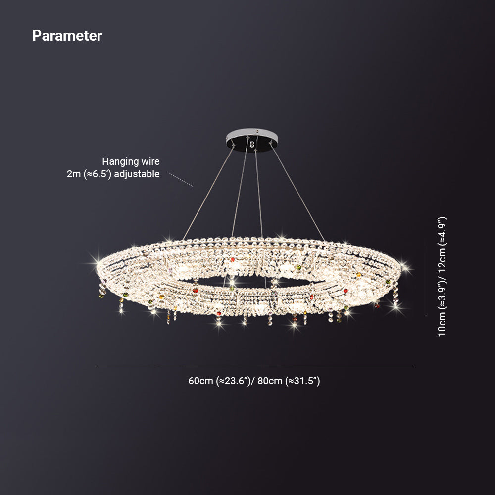 Crystal Ring Chandelier | 2 Sizes