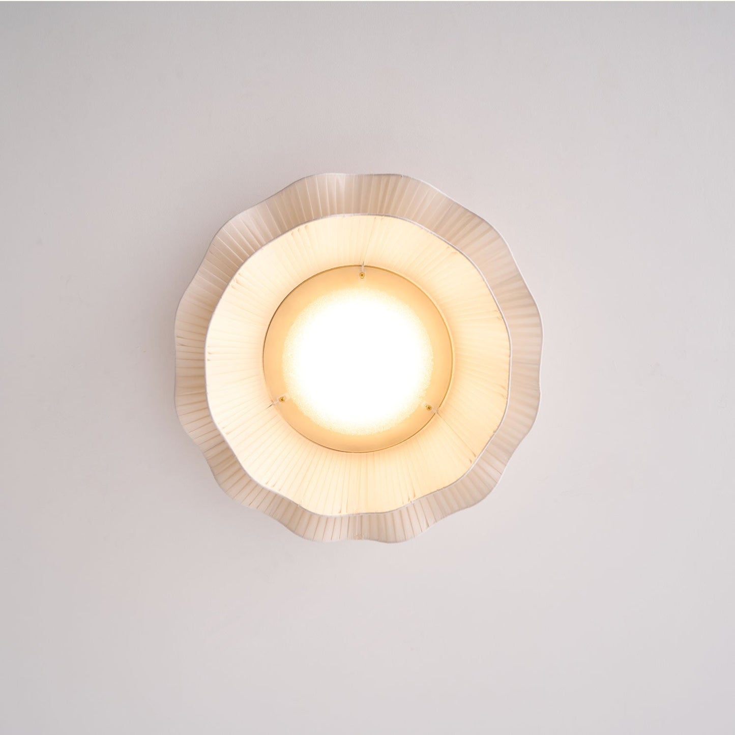 Elegant Fabric Wave Flush Mount Ceiling Light with Soft LED Illumination | Modern Fixture for Ambient Lighting 8