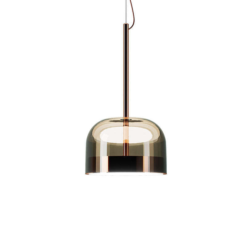 Valentina Glass Pendant Light | Dia24/36cm | Black/Gold