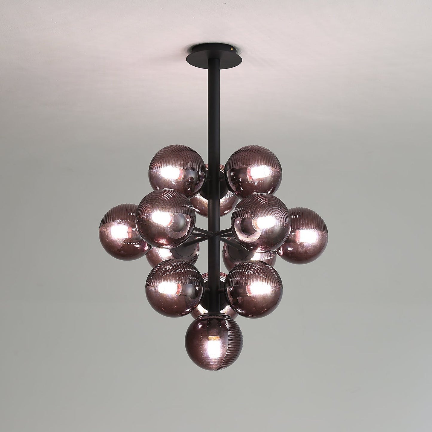 Elegant Grape | Glass Pendant Lighting with Adjustable Height | Unique Cluster Design for Artistic Ambiance 8