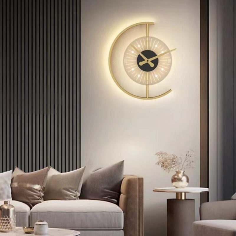 LED Wall Clock and Lamp Combo