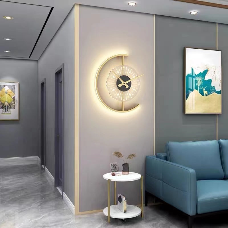 LED Wall Clock and Lamp Combo