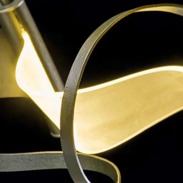 Arisha Gold Wavy Pendant Light | 3 Sizes
