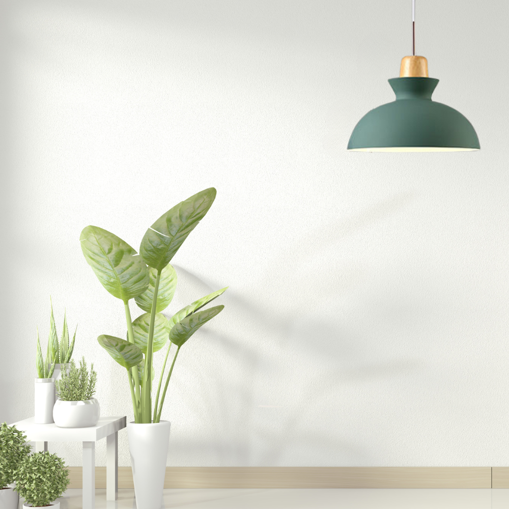 Valentina Semi-Circular Metal Pendant Light | Grey, Green or Yellow