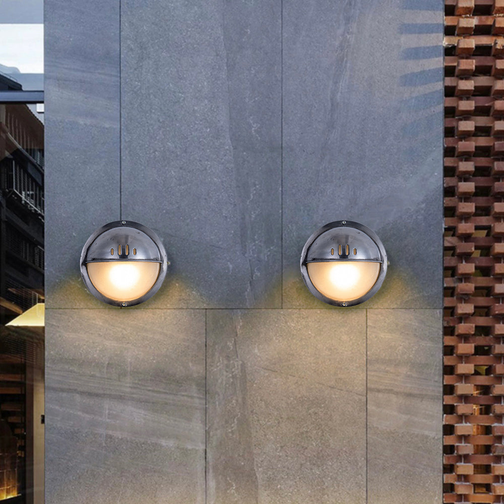 Elegant Outdoor Wall Lamp with Geometric Design & Weather Resistance | Modern Silver Finish for Enhanced Ambiance 13