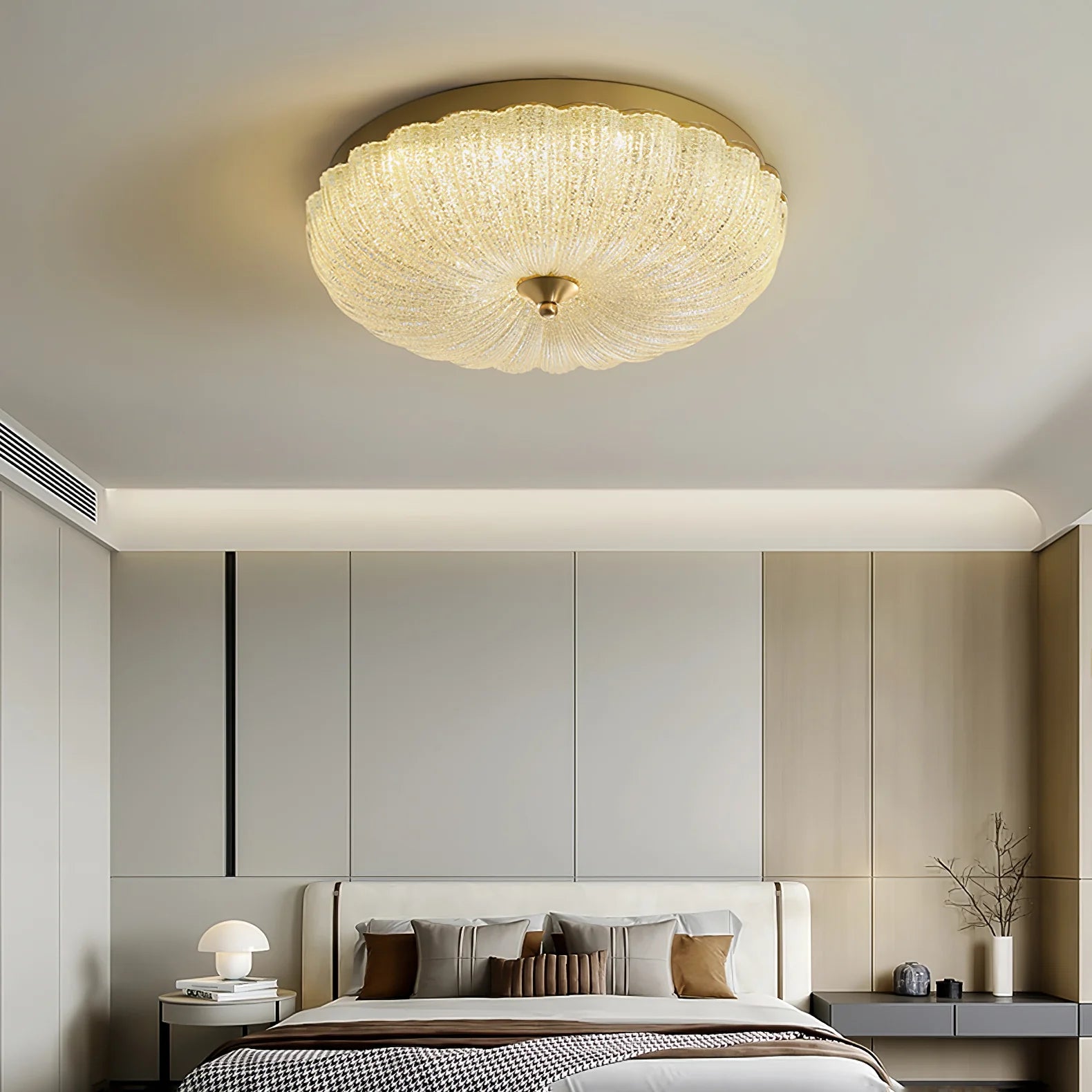 Marilyn Round Metal Glass Ceiling Light lifestyle