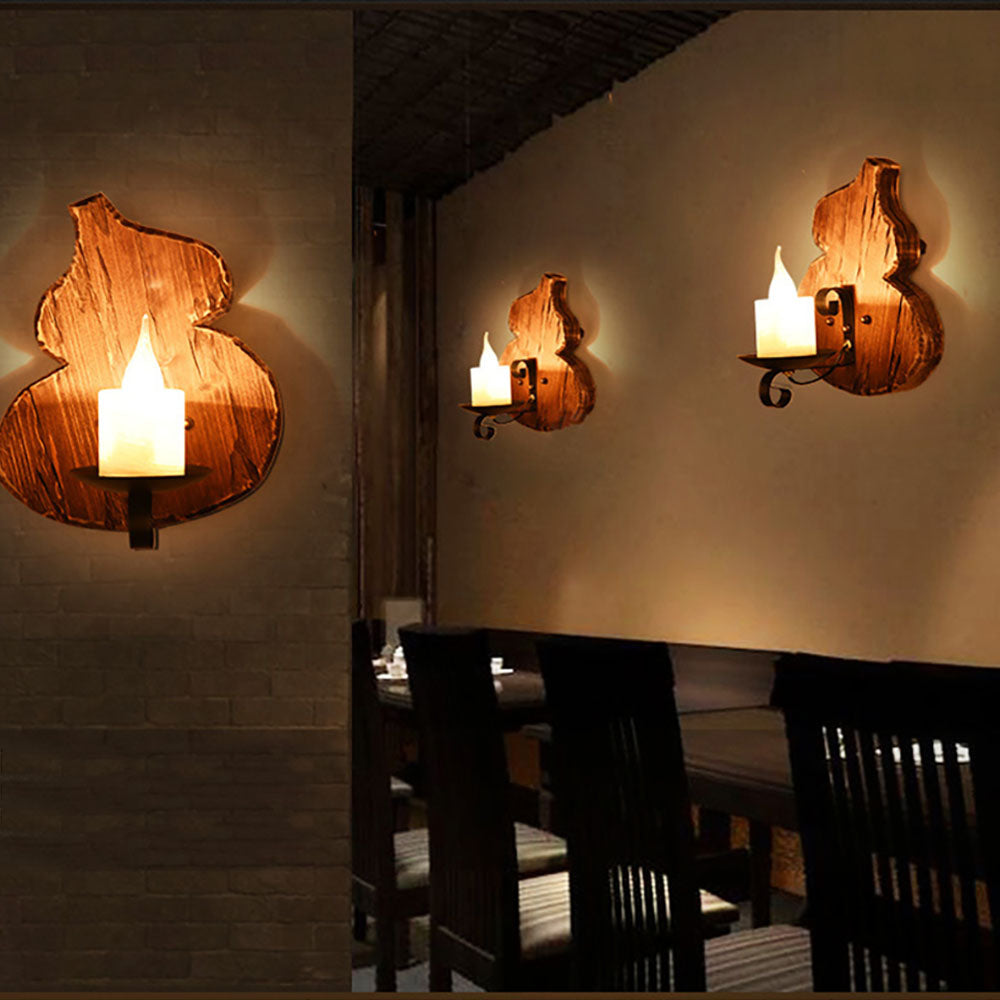 Epoch Rustic Wood Wall Sconce