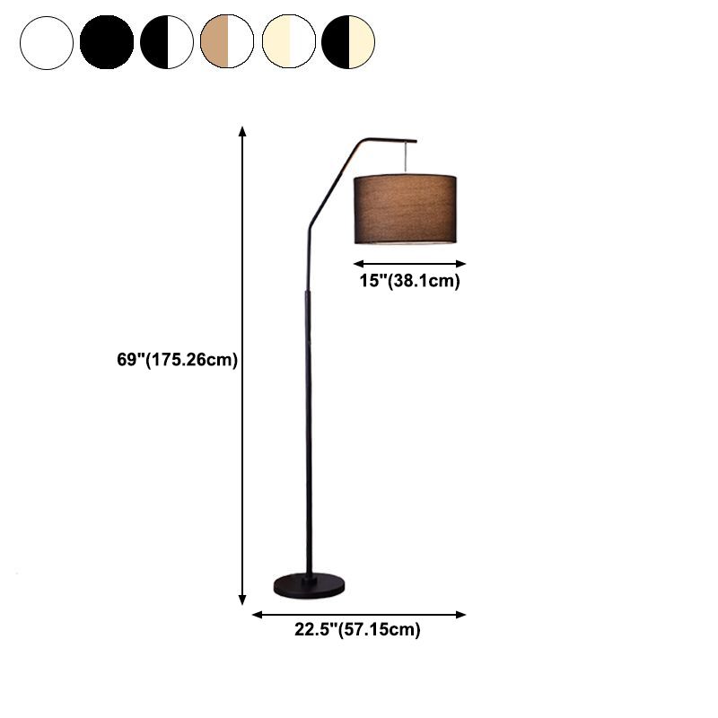 Eryn Cylindrical Floor Lamp | 6 Colours