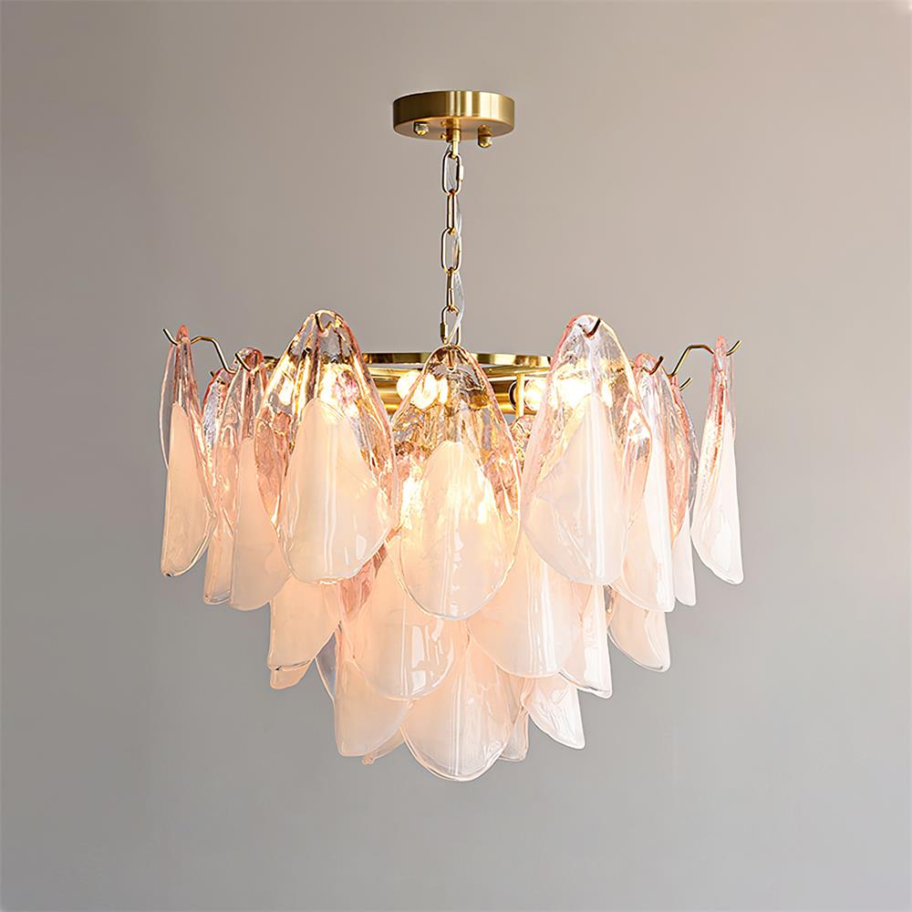 Fuchsia Chandelier - Pink 19.6in