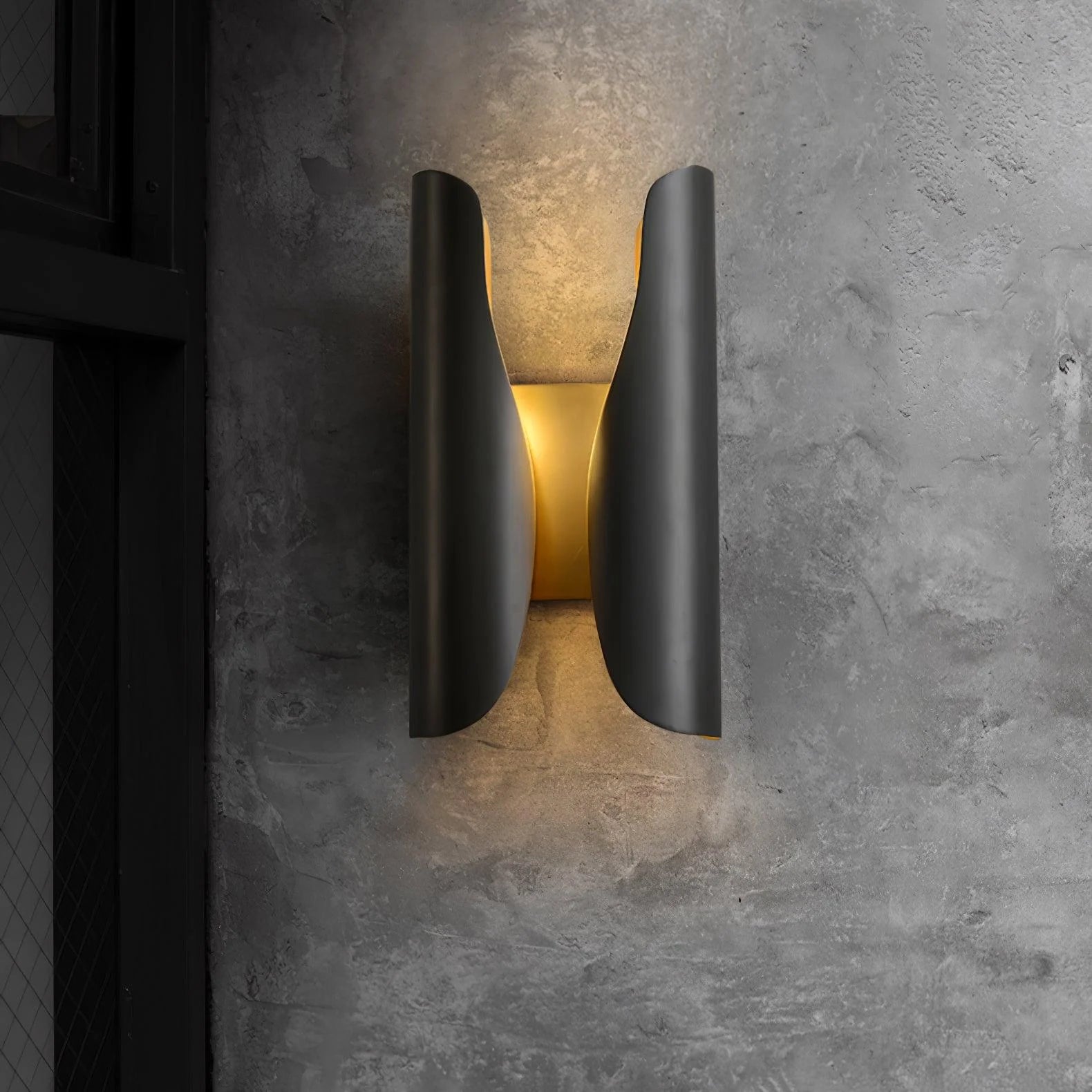 Orr Industrial Brass Metal Wall Light