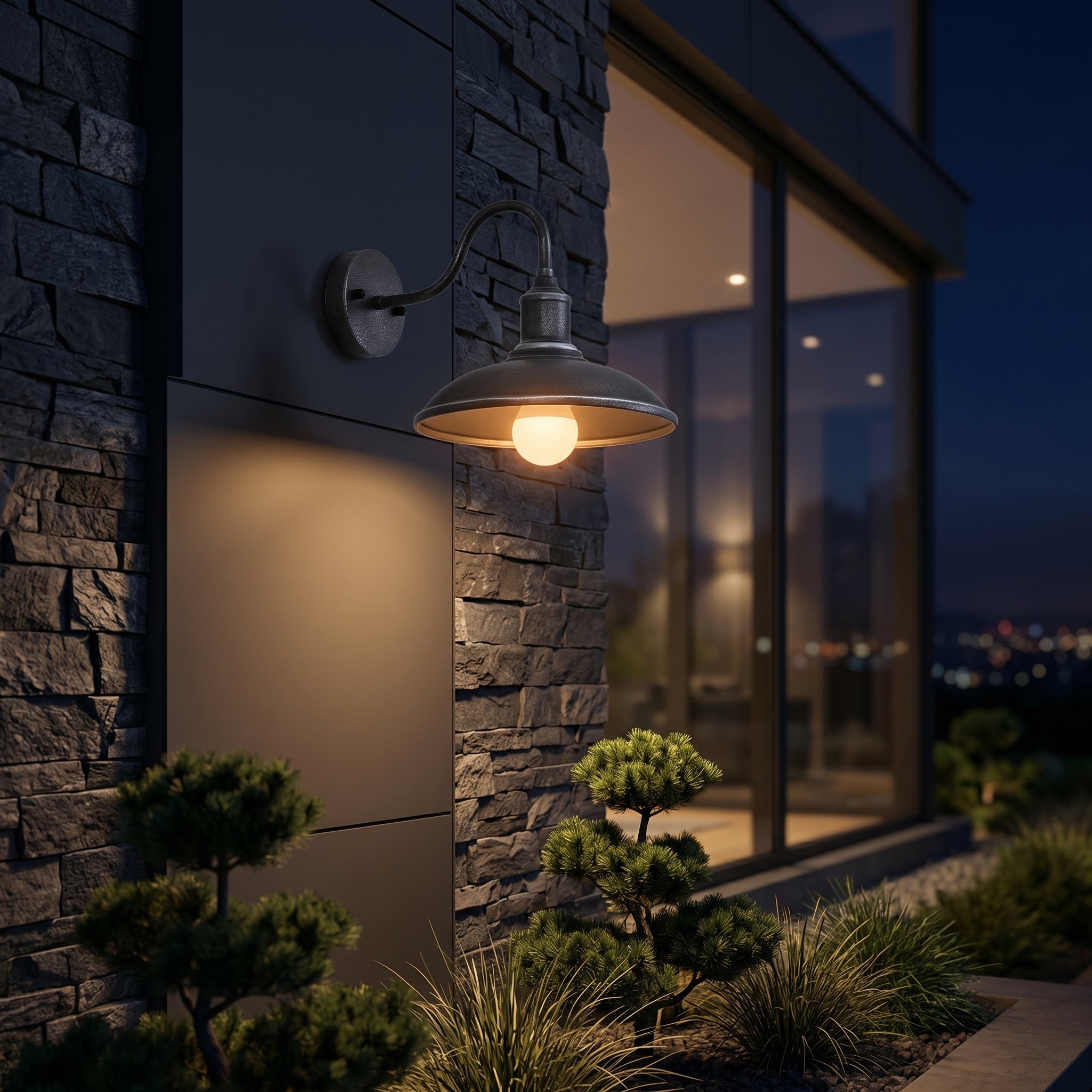 Industrial Gooseneck Wall Light | 2 Colours