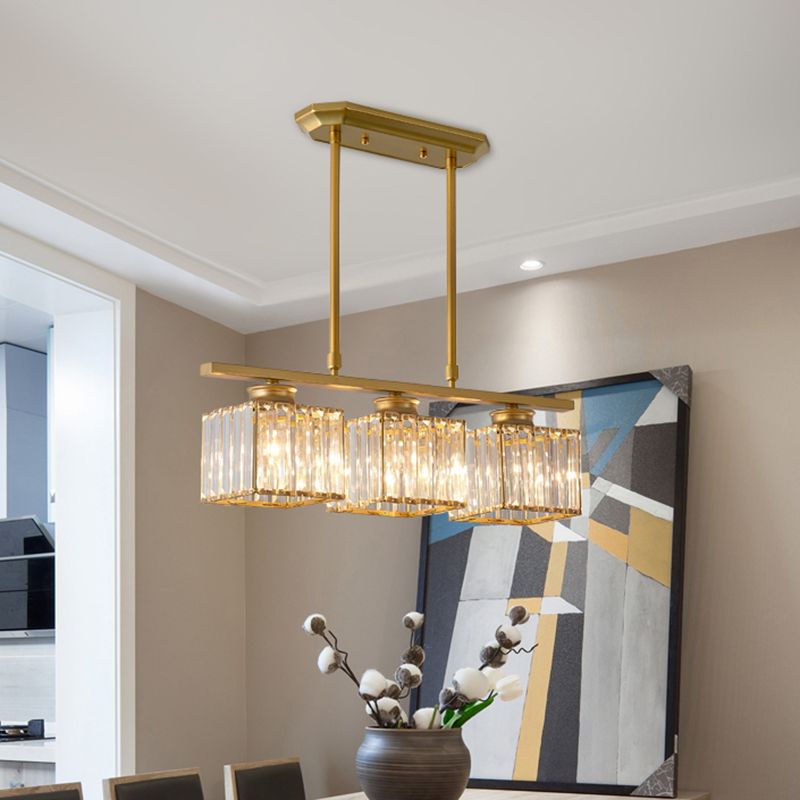 Kristy Crystal Pendant Light | Black/Gold