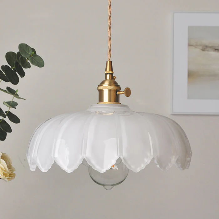 Lumen Collection | Glass Pendant Light with Bubble Texture | Adjustable Height for Warm Ambient Glow 11