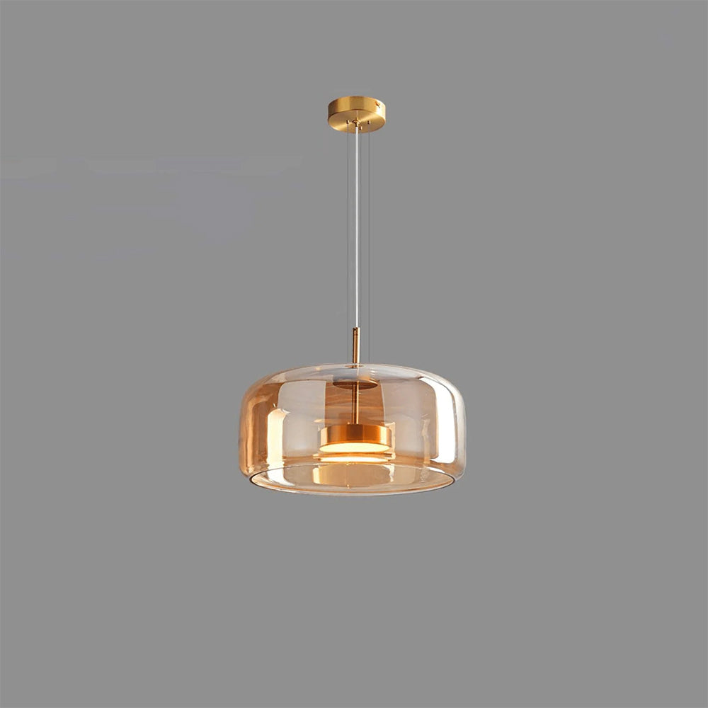 Lumen Collection | Glass Pendant Light with Elegant Dome Design | Modern Kitchen Lighting for Ambient Illumination 10